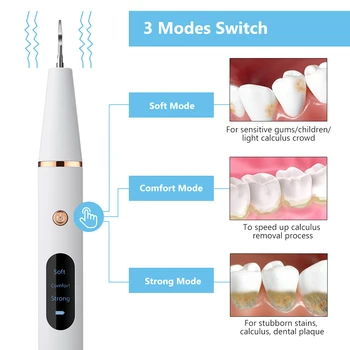 Elektrické Ultrazvukové Irigátor Zubné Scaler Kalkul Ústne zubného kameňa Odstraňovač Zubného Škvrny Čističom LED, Bielenie Zubov, Čistenie nástrojov