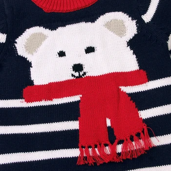 Baby Chlapci SweatersToddler Chlapec Cartoon Medveď Sveter Jeseň Zima Deti Pulóver Topy Bavlneného Úpletu, Baby, Dievčatá Oblečenie