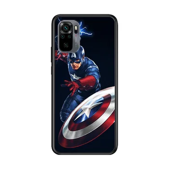 Marvel Avengers Super Hrdina Kapitán Amerika Pre Xiao Redmi Poznámka 10 10 9T 9S 9 8T 8 7 7 6 5A 5 4X 4 Pro Max 5G Soft Telefón Prípade