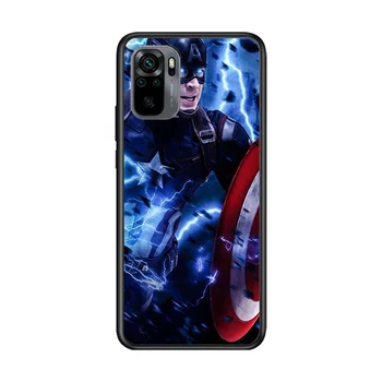 Marvel Avengers Super Hrdina Kapitán Amerika Pre Xiao Redmi Poznámka 10 10 9T 9S 9 8T 8 7 7 6 5A 5 4X 4 Pro Max 5G Soft Telefón Prípade
