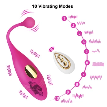G-Spot Masáž 10 Rýchlosti Bezdrôtového Diaľkového Nositeľné Stimulácia Klitorisu Vaginálne Sprísnenie Cvičenie Vibrátor Vibračné Vajíčko Sexuálne Hračky