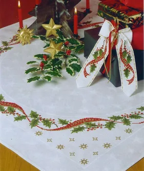 Kvalitné krásne počíta cross stitch auta placemat zdobia vianočné ozdoby Dovolenku Veniec