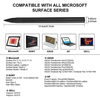 4096 Úrovne Tlaku, Pero, Pero Magnetické Pero S Palm Odmietnutie Na Povrchu Pro5 6 7 X Kniha Go /Laptop 1&2/Studio