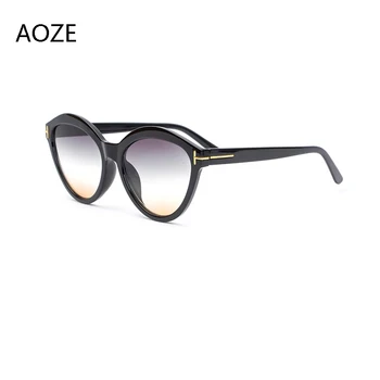 AOZE 2020 Vysokej Kvality nadrozmerná cat eye Tom slnečné okuliare ženy značky Vintage dizajn gradient slnečné okuliare UV Ženy iny Populárne
