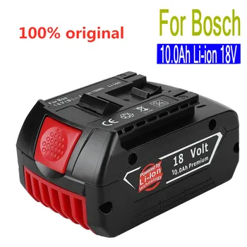 2 KS 18V10000mAh Nabíjateľná Pre Bosch Batérie 18V Backup10.0A Prenosné Nahradenie BAT609 Kontrolka+3A Nabíjačky Batérií