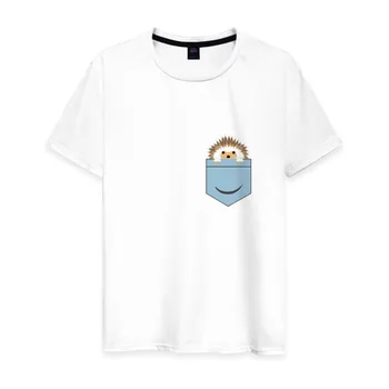 Pánske T-shirt bavlna ježko vo vrecku