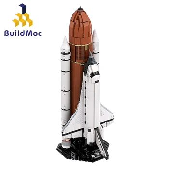 Buildmoc Raketoplánu Technincal Model Budovy Základnej Modulárny Loď Priestor Port Rocket Stavebné Bloky, Hračky, Darčeky Pre Deti