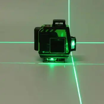 Laser Úrovni 16/12 Linky 4D Zelené Svetlo, LED Displej Auto Samostatne Vyrovnanie 360° Laser Úrovne, Horizontálne Vertikálne Kríž Diaľkové Ovládanie