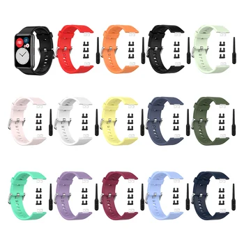 Pre Huawei Sledovať NOSENIE remienok Silikón Dvojité farba priedušná Šport watchband náramok correa pre huawei fit watch príslušenstvo