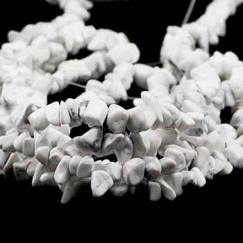 Prírodné Nepravidelný Howlite Štrku korálky voľné dištančné korálky DIY Šperky náramok čo Pre Šarm, Doplnky, Veľkoobchod