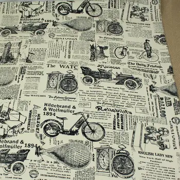 Nové HOBBY ručné bavlna plátno gauč opony vytlačené handričkou obrus vankúš taška anglický pozadí tkaniny pre patchwork tissu