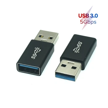 5Gbps USB 3.0 Typ mužmi Konektor Zapojte Adaptér USB3.0 dual Mužské / Ženské Spojka Adaptér Konektor
