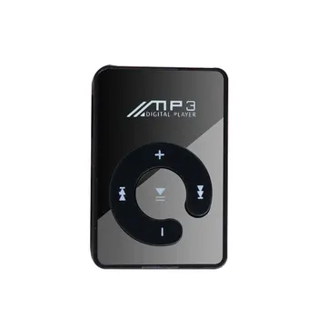 Prenosný Mini Zrkadlo Klip MP3 Prehrávač Hudby Médií, Podpora Micro SD TF Karty Módne Hifi MP3 pre Outdoorové Športy