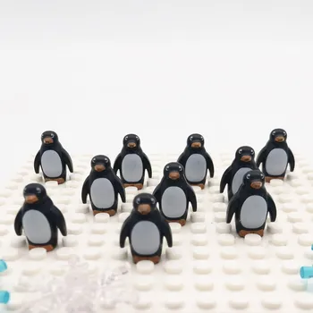 Kompatibilné MOC Stavebné Bloky Tučniaky Medveď Priateľov Tehly Montessori HOBBY Hračky pre Deti, Chlapec a Dievča, Darček Severe Južného Pólu Base