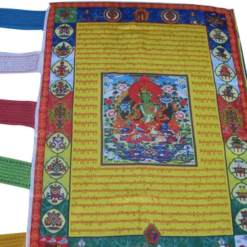 Tibetský Budhistické Modlitebné Vlajky Tibetu štýl Dekoratívne Vlajka 71 cm X 97 cm