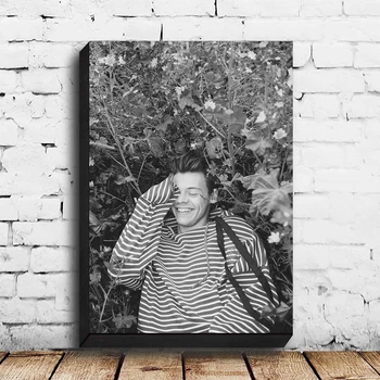 Vytlačené Plátno Hd Harry Styles Domáce Dekorácie Britský Spevák Maľovanie Plagátu Na Stenu, Kresby Roztomilý Človek Obrázok Pre Spálne Modulárnej