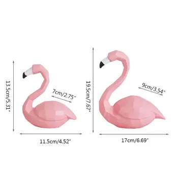 Geometrické Flamingo Živice Dekorácie Kreatívne Pečenie Cake Decoration Darček K Narodeninám Živice Remesiel Abstraktné Geometria