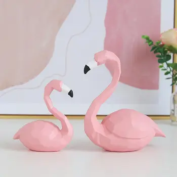 Geometrické Flamingo Živice Dekorácie Kreatívne Pečenie Cake Decoration Darček K Narodeninám Živice Remesiel Abstraktné Geometria