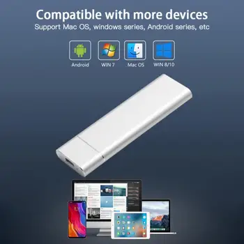 M. 2 SSD Prípade USB 3.1 M. 2 NGFF SSD Krytu (Solid State Drive) Externé Prípade Adaptér UASP SuperSpeed Pre 2242 2260 2280 M2 SSD