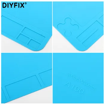 DIYFIX Soft Anti-Statické Silikónové Prácu, Spájkovanie Pad tepelná Izolácia Stôl Mat Pre Elektrické Komponenty Zváranie, Opravy