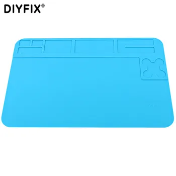 DIYFIX Soft Anti-Statické Silikónové Prácu, Spájkovanie Pad tepelná Izolácia Stôl Mat Pre Elektrické Komponenty Zváranie, Opravy