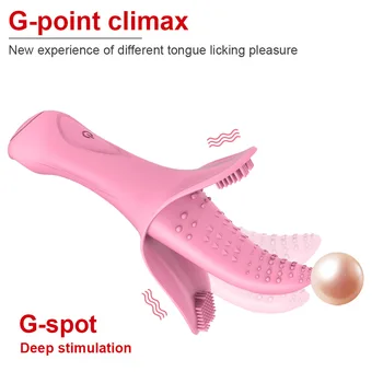 Análny Masér Jazyk Lízanie Vibrátor Nabíjateľná Jazyk Klitorisu G-bod Stimulátor Sexuálne Hračky pre Ženy