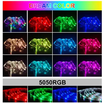 USB LED Pás Svetla WS2811 farebný Sen SMD 5050 RGB USB Páse s nástrojmi Svetlá Flexibilné LED Lampa Pásky TV Podsvietenie Diódami Pásky
