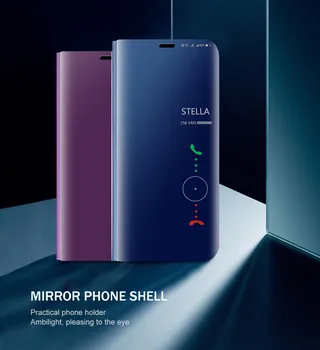 V20 pro Prípade, Smart Mirror Telefón Prípadoch Pre Vivo v20 pro v 20 20v 20pro flip cover fundas vivov20pro telefón shell