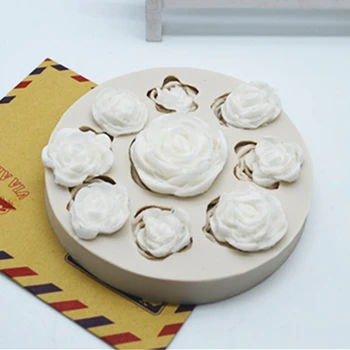 Luyou 3D Kvety, Čipky Silikónové Živice Fondant Formy Pre Cupcake Cake Zdobenie Nástroje Pečivo Kuchyňa Pečenie Príslušenstvo FM069