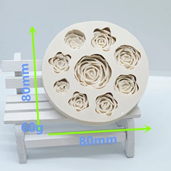 Luyou 3D Kvety, Čipky Silikónové Živice Fondant Formy Pre Cupcake Cake Zdobenie Nástroje Pečivo Kuchyňa Pečenie Príslušenstvo FM069