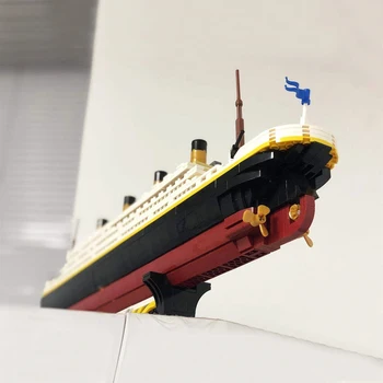 Tvorca Expert Výletná loď Moc Tehly Rýchlosť Loďou Modulárny Mori Cestovanie Nápady Model Stavebné Bloky SY0400 Titanic 1333Pcs Hračky
