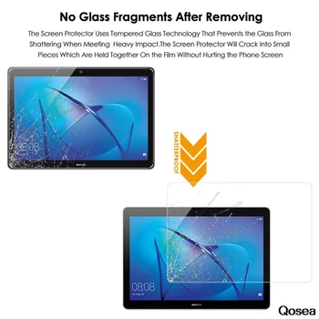 Pre Huawei MediaPad T3 10 9.6 palcový AGS-W09-L09-L03 - 9H Premium Tablet Tvrdeného Skla na Obrazovku Film Protektor Stráže Kryt