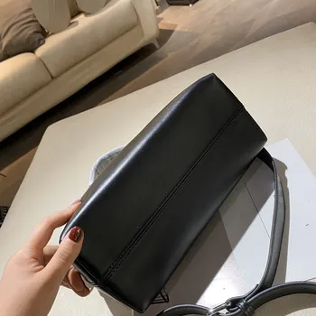 Kožené Dámske Módne Kabelky Rameno Čiernej Dámy Rameno Luxusné Messenger Bag Ladies Bag Dizajnér Messenger Taška