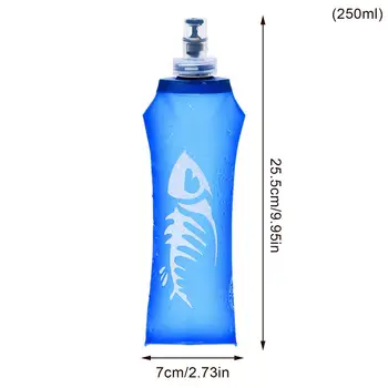 250/500 ml Mäkké Banky Skladacie Skladaciu Fľašu s Vodou TPU BPA Free Pre Beh Hydratácie Pack Pás Taška Vesta Pre Outdoor Camping