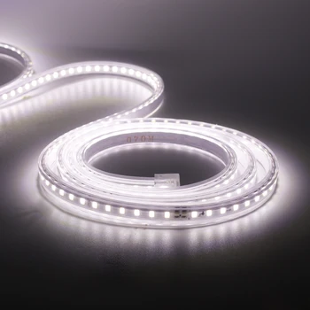 LED Pásy Vodotesný s 220V EÚ Spínač, Zapojte Nie je Oslňujúci Vonkajšie Použitie 120LEDs Flexibilné Pásky LED Svetlo