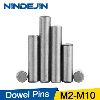 NINDEJIN 5-50pcs dowel kolíky 304 nerezovej ocele m2 m2.5 m3 m4 m5 m6 m8 m10 paralelné kolíky zips pevný valec pin GB119