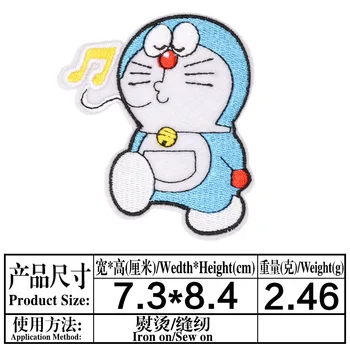 Veľkoobchod Cartoon Škvrny Doraemon Filmové Hviezdy Patch Žehlička Na Škvrny Na Oblečení Dieťa oblečenie Diy Žehlenie Nálepky
