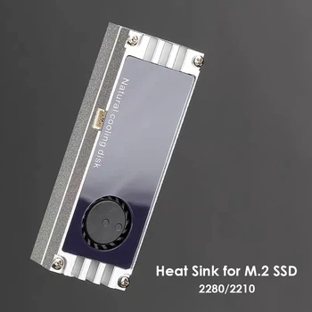 M. 2 SSD Chladič Cooler Nastavuje Digitálne Zobrazovanie Teploty s Turbo Chladiaci Ventilátor Office Starostlivosť Spotrebný materiál k Počítačom