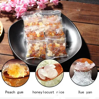 20 malé tašky Broskyňa gum med horn ryža snehu yan zmes pack nezávislé balenie prírodné krásy, zdravia, výživy