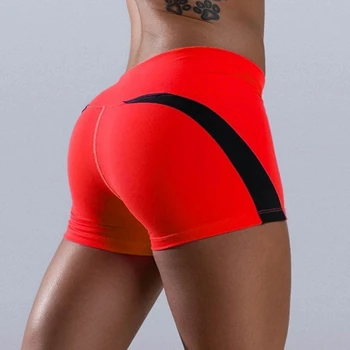 Bezšvové Šortky Ženy Push Up Vysoký Pás Fitness Šortky S Vreckami na Tuhé Slim Cvičenie Krátke Nohavice M-2XL 2021 Nové