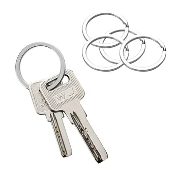 10 Ks/veľa 28mm Kovové Kľúča Držiteľa Delené Krúžky Unisex Keyring Keychain Kľúčenka Príslušenstvo