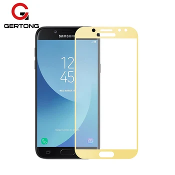 GerTong Úplné Pokrytie Tvrdeného Skla Pre Samsung Galaxy J5 J3 J7 2017 Screen Protector Samsung J330 J530 J730 2017 Chrániť Film
