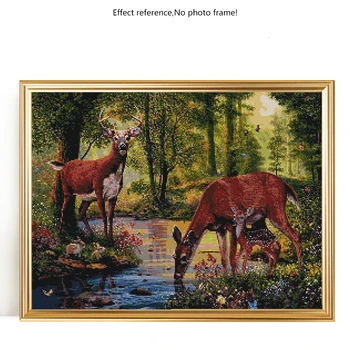 Evershine Plné Námestie Diamond Maľovanie Jeleň 5D DIY Cross Stitch Zvieratá Mozaiky Výšivky Predaj Domáce Dekorácie Umenie