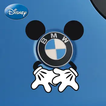 Disney Minnie Roztomilý Kreslený Mickey Mouse Auto Dekorácie Poškriabať Auto Nálepky Fun Funny Auto Zadné Nálepky Jednoduché Kreslených