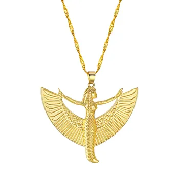 Cxwind Módne Bohyne Isis, Cín Starovekých Egyptských Náhrdelník Prívesok Pre Ženy Reťazca Choker Statemenet Pôvab Šperkov Náhrdelník