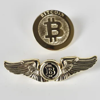 Elegantný Módny dizajn Bitcoin Mince Odznak Kovové Medailón Zápas móda na zlepšenie módne prvky