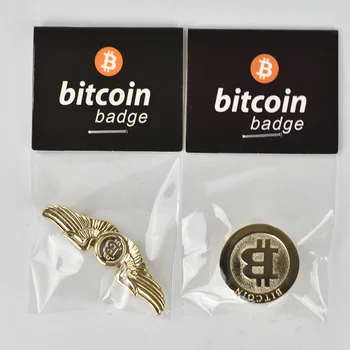 Elegantný Módny dizajn Bitcoin Mince Odznak Kovové Medailón Zápas móda na zlepšenie módne prvky