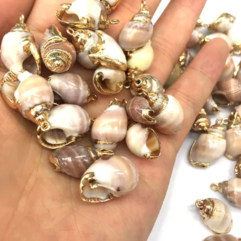 5 ks Natural Sea Shell Conch Charms Boho Ručne vyrábané Prívesky Ženy Náhrdelník pre Šperky, Takže DIY Príslušenstvo