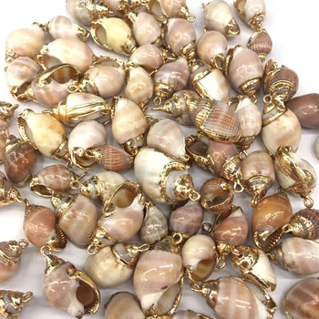 5 ks Natural Sea Shell Conch Charms Boho Ručne vyrábané Prívesky Ženy Náhrdelník pre Šperky, Takže DIY Príslušenstvo