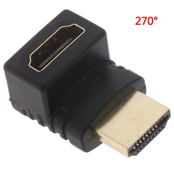 270 Stupeň Adaptér HDMI Samec Samica, L-typ Podporuje 3D Ethernet Podpora Audio Return Channel pre 1080p TELEVÍZOR HDTV 99 XR649